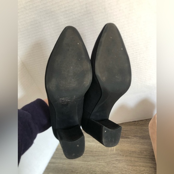 H&M Black and Tan Women's Chunky Heeled Pumps - Picture 7 of 13